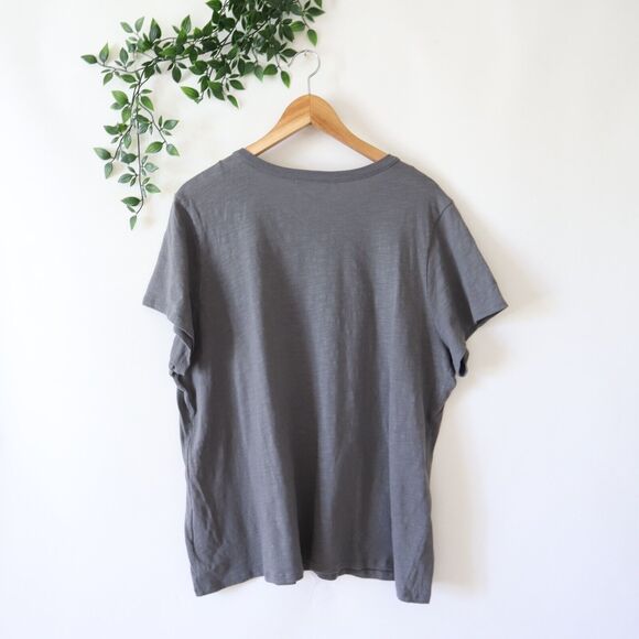 LC Lauren Conrad Short Sleeve Together We Can Gray Plus Size 1X - Picture 3 of 4